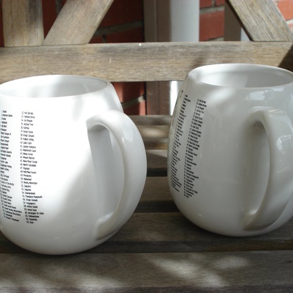 PAIR OF TROUVAILLE GLOBAL US NATIONAL PARKS 16.9 OZ MADE IN POLAND - Picture 4 of 5